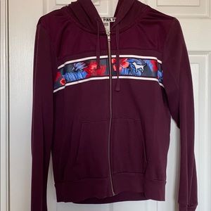 Victoria’s Secret pink full zip up hoodie